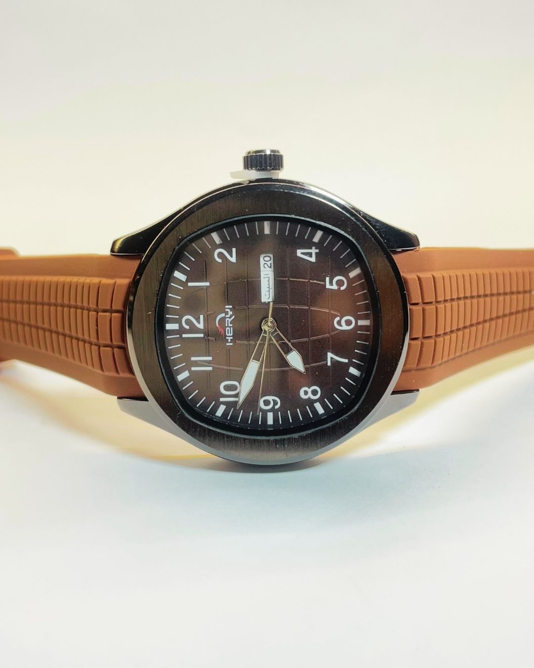 Hervi Brown Edition Rubber Straps – Elegant, Comfortable & Premium | FineOclock