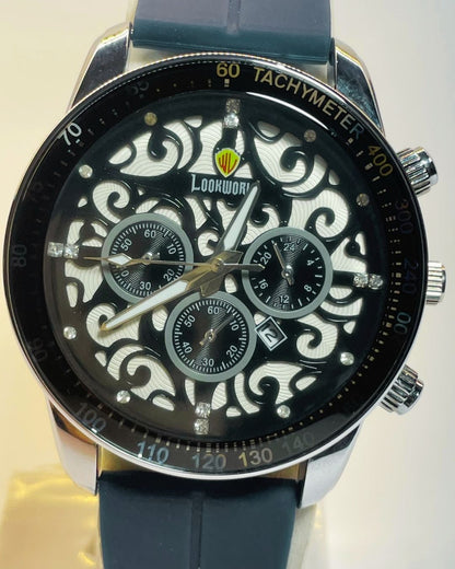 Lookworld Grey Edition Rubber Straps – Elegant, Comfortable & Premium | FineOclock