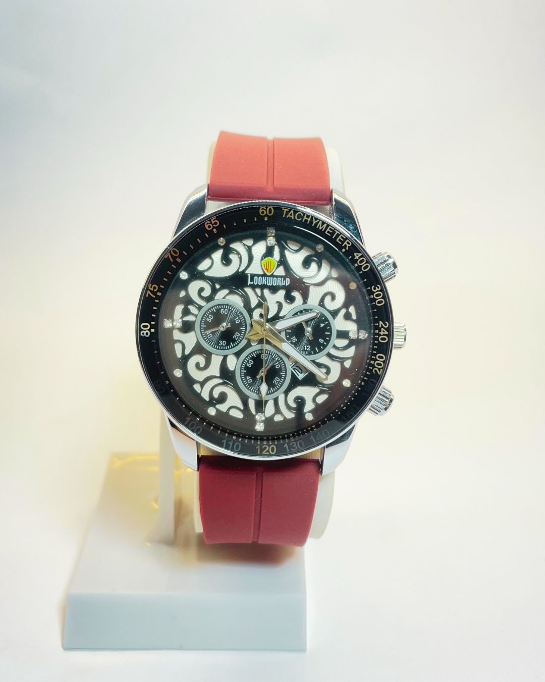 Lookworld Maroon Edition Rubber Straps – Elegant, Comfortable & Premium | FineOclock