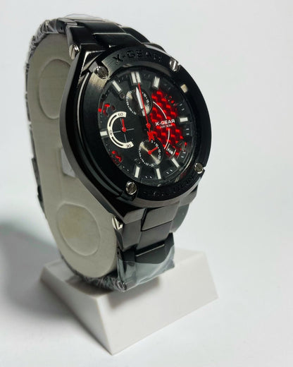 X-Gear Black Edition Stainless Steel – Elegant, Comfortable & Premium | FineOclock