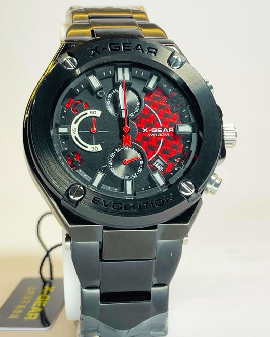 X-Gear Black Edition Stainless Steel – Elegant, Comfortable & Premium | FineOclock