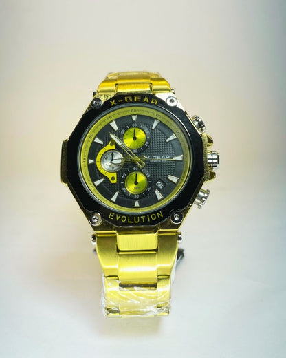 X-Gear Gold Edition Stainless Steel – Elegant, Comfortable & Premium | FineOclock