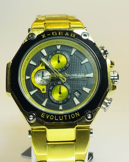 X-Gear Gold Edition Stainless Steel – Elegant, Comfortable & Premium | FineOclock