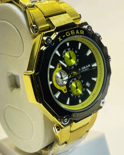 X-Gear Gold Edition Stainless Steel – Elegant, Comfortable & Premium | FineOclock