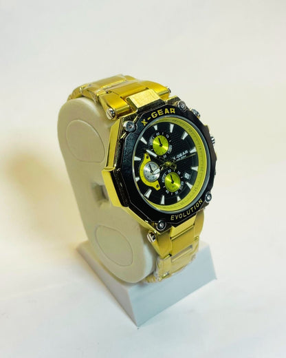 X-Gear Gold Edition Stainless Steel – Elegant, Comfortable & Premium | FineOclock