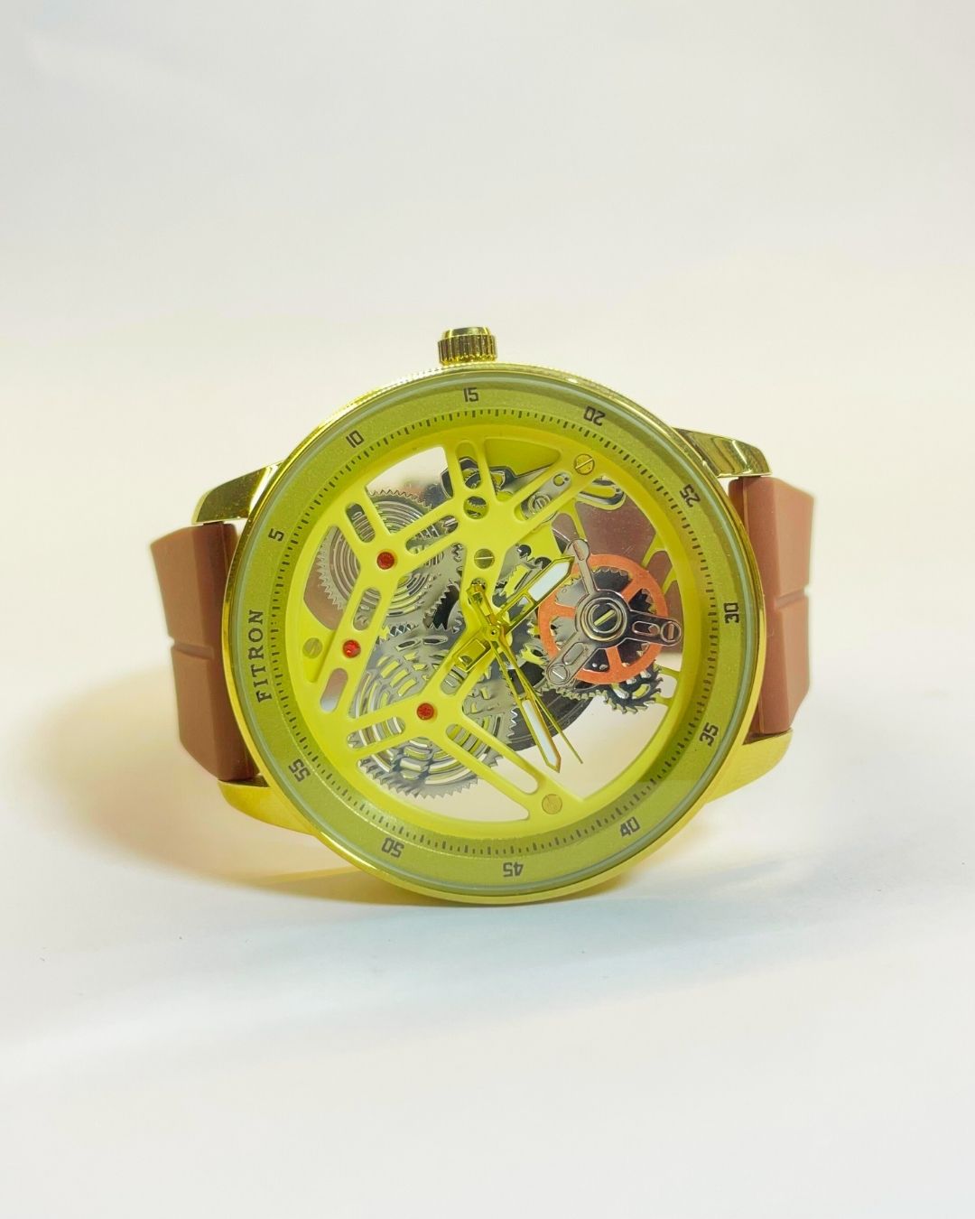 Fitron Brown Edition Rubber Straps – Elegant, Comfortable & Premium | FineOclock