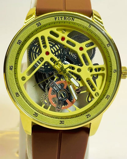 Fitron Brown Edition Rubber Straps – Elegant, Comfortable & Premium | FineOclock