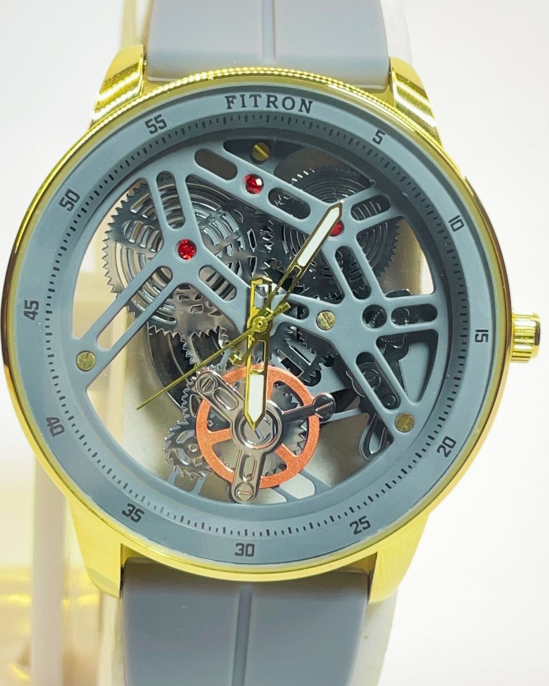 Fitron Silver Edition Rubber Straps – Elegant, Comfortable & Premium | FineOclock