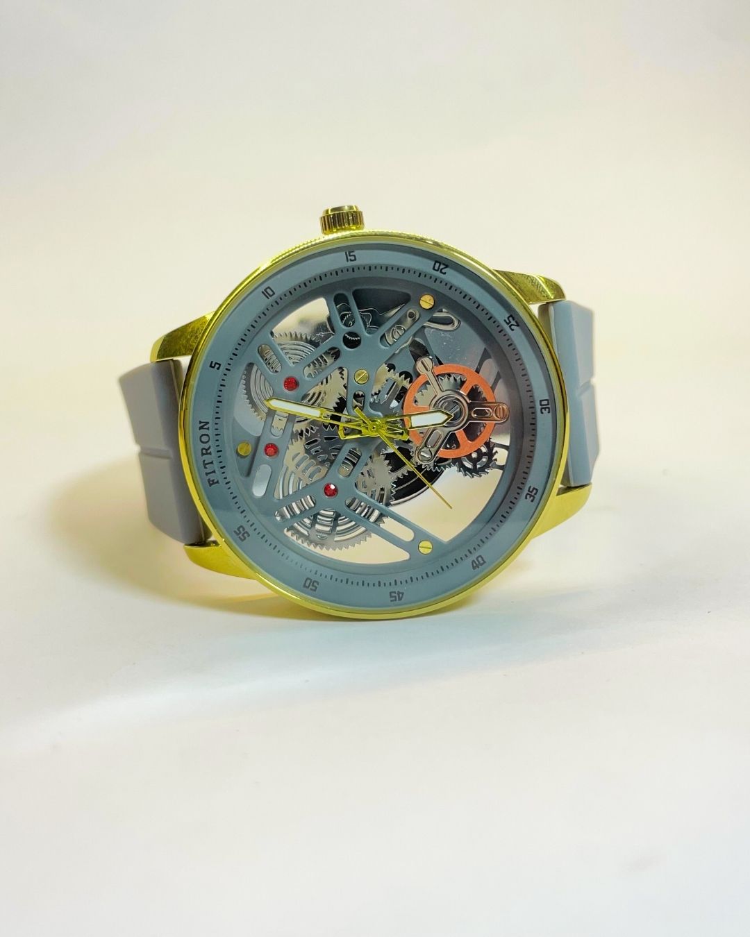 Fitron Silver Edition Rubber Straps – Elegant, Comfortable & Premium | FineOclock