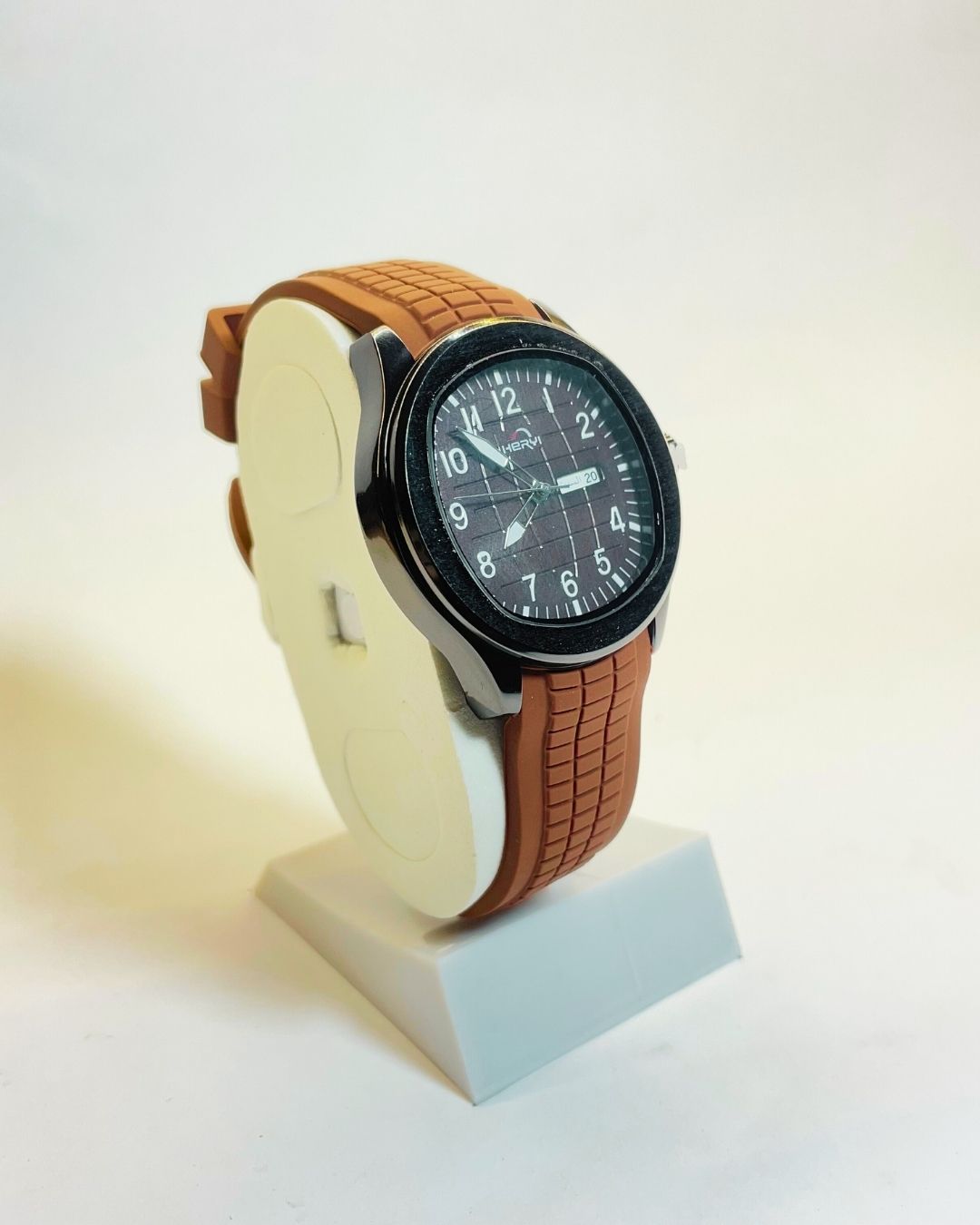 Hervi Brown Edition Rubber Straps – Elegant, Comfortable & Premium | FineOclock