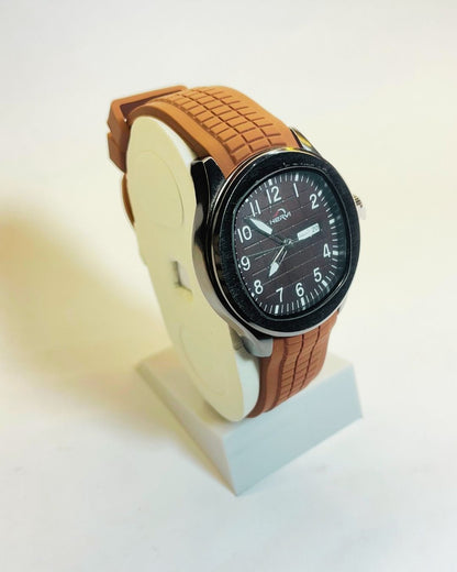 Hervi Brown Edition Rubber Straps – Elegant, Comfortable & Premium | FineOclock