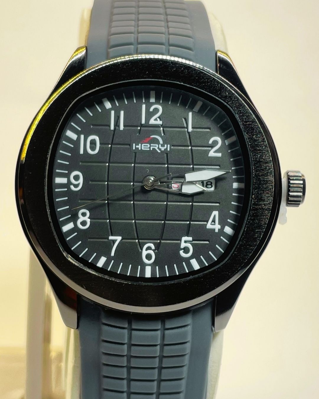 Hervi Grey Edition Rubber Straps – Elegant, Comfortable & Premium | FineOclock