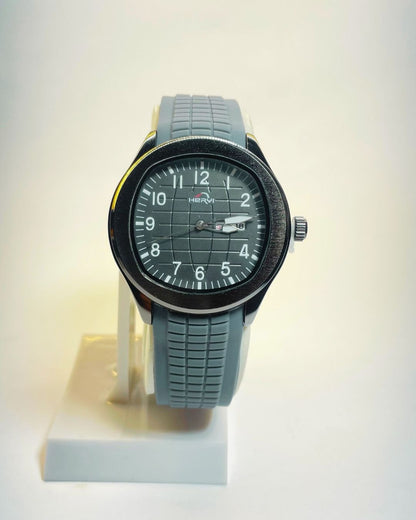 Hervi Grey Edition Rubber Straps – Elegant, Comfortable & Premium | FineOclock