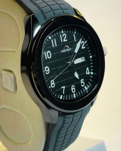 Hervi Grey Edition Rubber Straps – Elegant, Comfortable & Premium | FineOclock