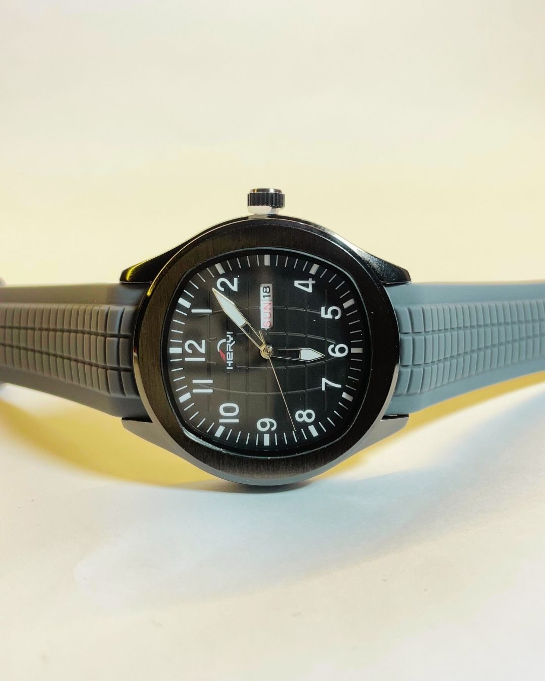 Hervi Grey Edition Rubber Straps – Elegant, Comfortable & Premium | FineOclock