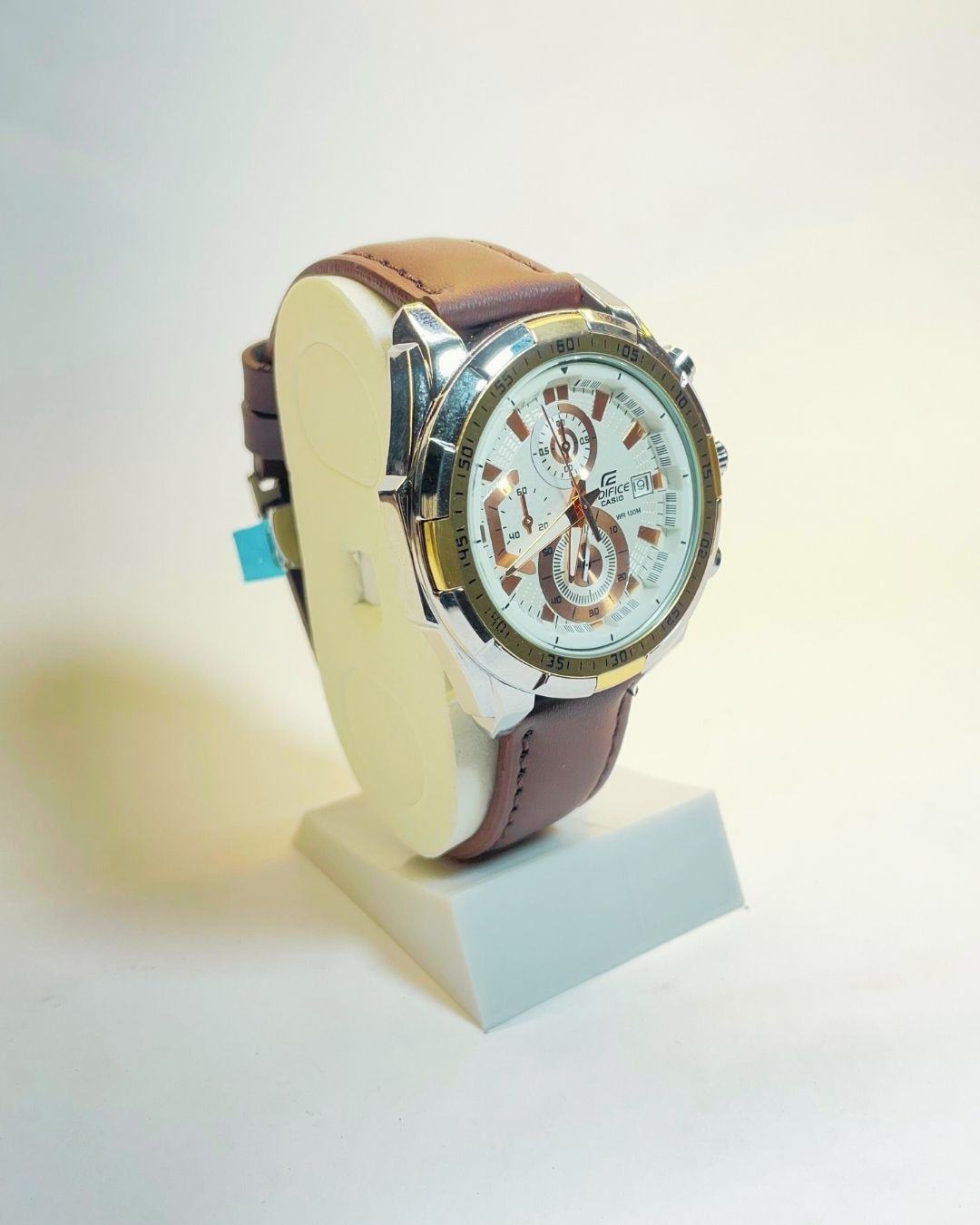 Edifice Casio EFR-539 (Dark Brown) Leather Straps – Elegant, Comfortable & Premium | FineOclock