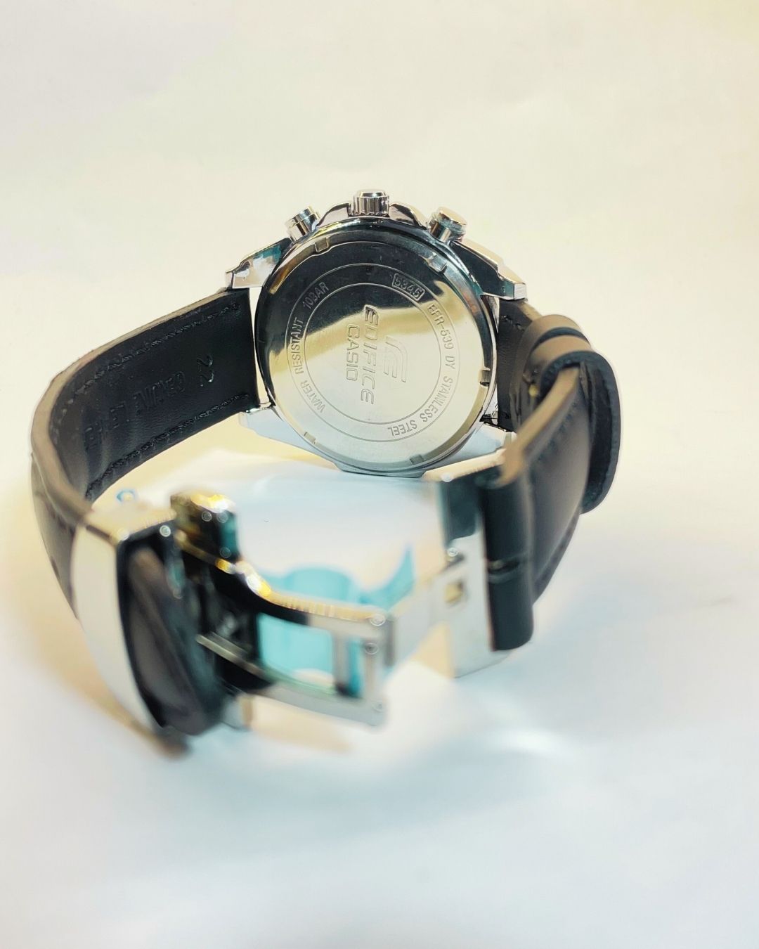 Edifice Casio EFR-539 (Black) Leather Straps – Elegant, Comfortable & Premium | FineOclock