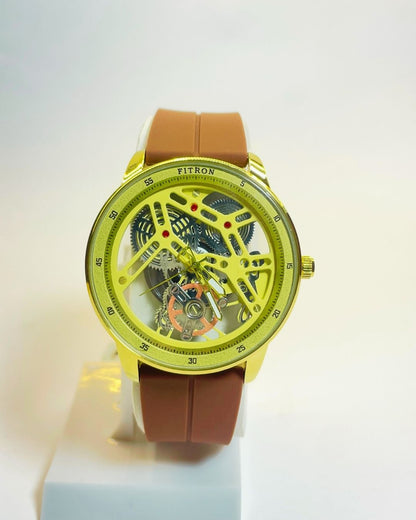 Fitron Brown Edition Rubber Straps – Elegant, Comfortable & Premium | FineOclock