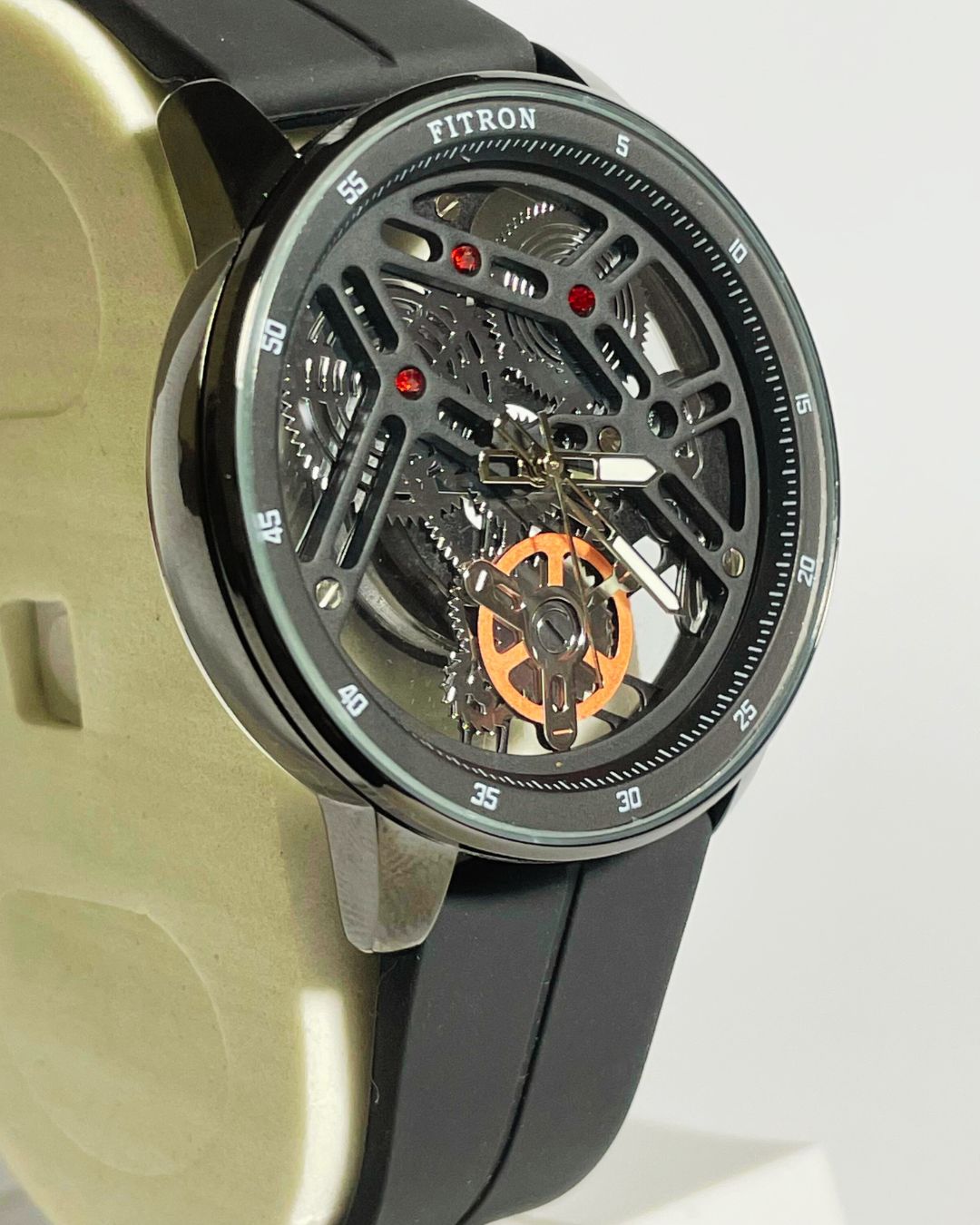 Fitron Black Edition Rubber Straps – Elegant, Comfortable & Premium | FineOclock