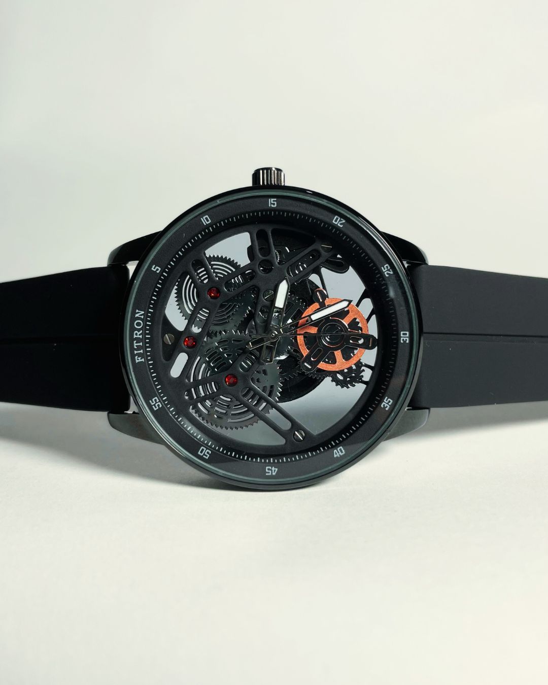 Fitron Black Edition Rubber Straps – Elegant, Comfortable & Premium | FineOclock
