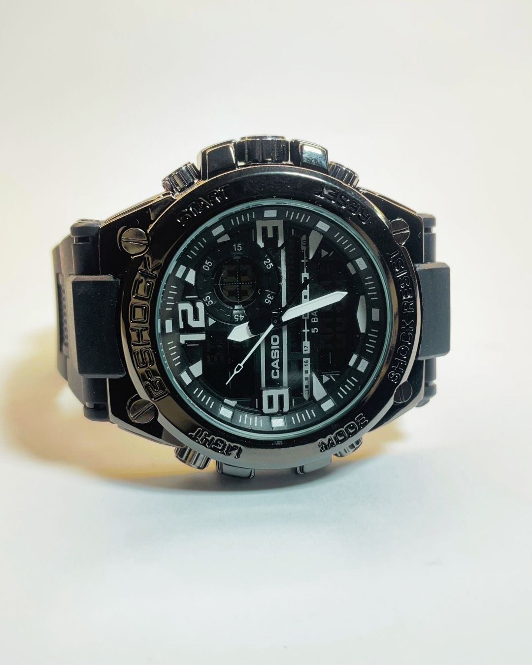 G-style GST-W300 (Black) Rubber Straps – Elegant, Comfortable & Premium look | FineOclock