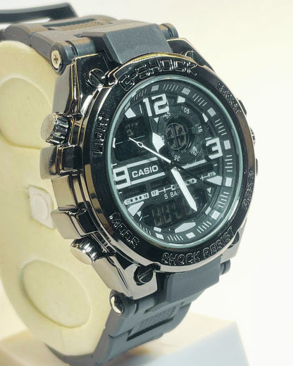 G-style GST-W300 (Black) Rubber Straps – Elegant, Comfortable & Premium , sport design | FineOclock