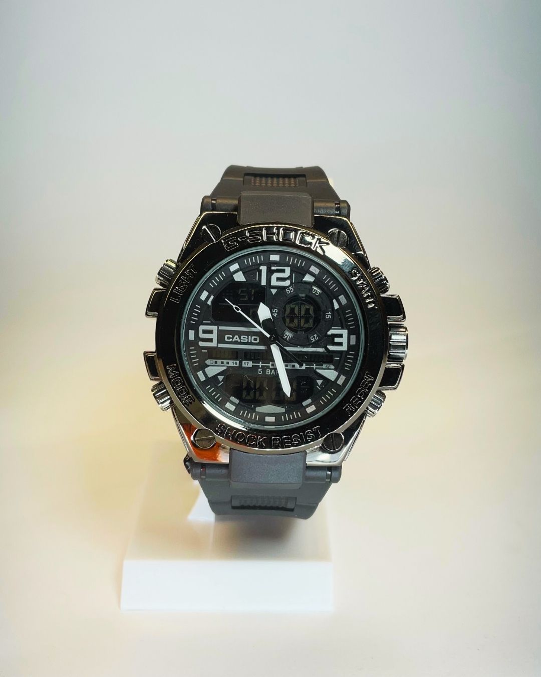 G-style GST-W300 (Black) Rubber Straps – Elegant, Comfortable & Premium | FineOclock