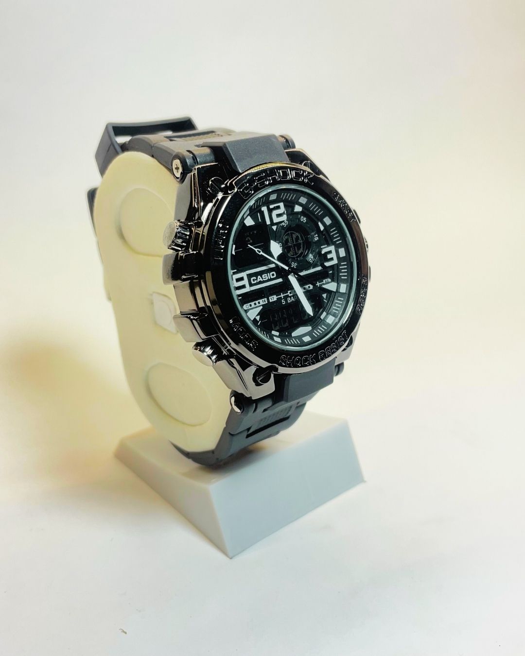 G-Style GST-W300 (Black) Rubber Straps – , Comfortable & Premium | FineOclock