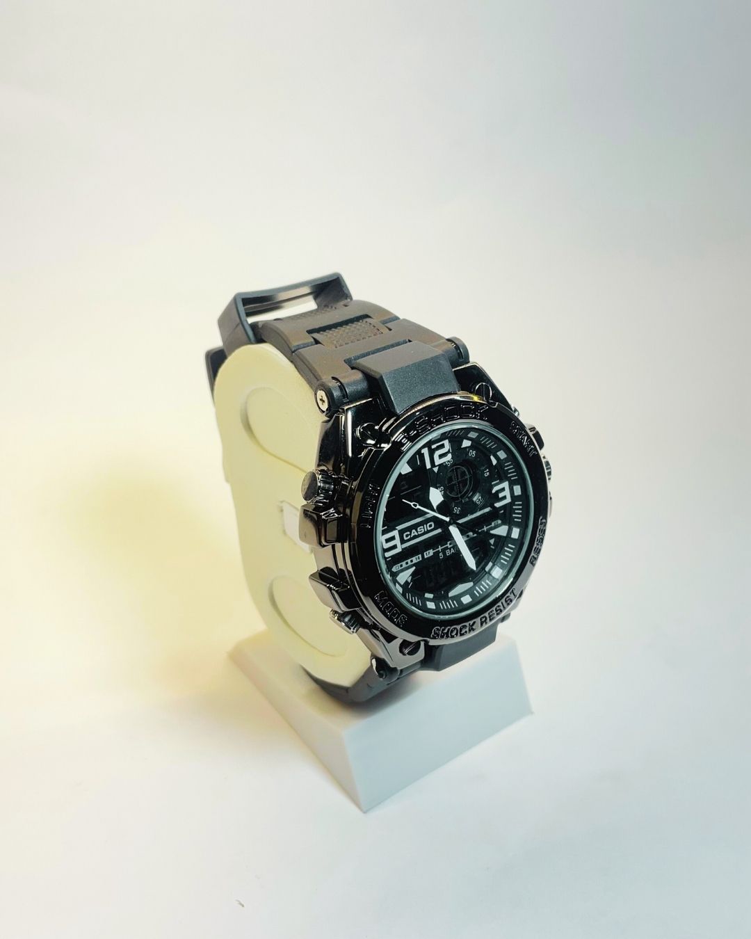 G-style GST-W300 (Black) Rubber Straps – Elegant Premium and Affordable| FineOclock
