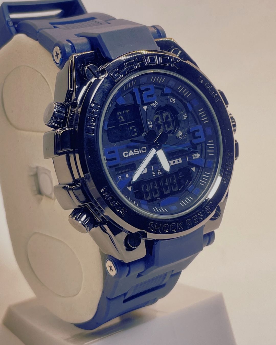 G-style GST-W300 (Blue) Rubber Straps – daily wear , outside wear , less price , unique design | FineOclock
